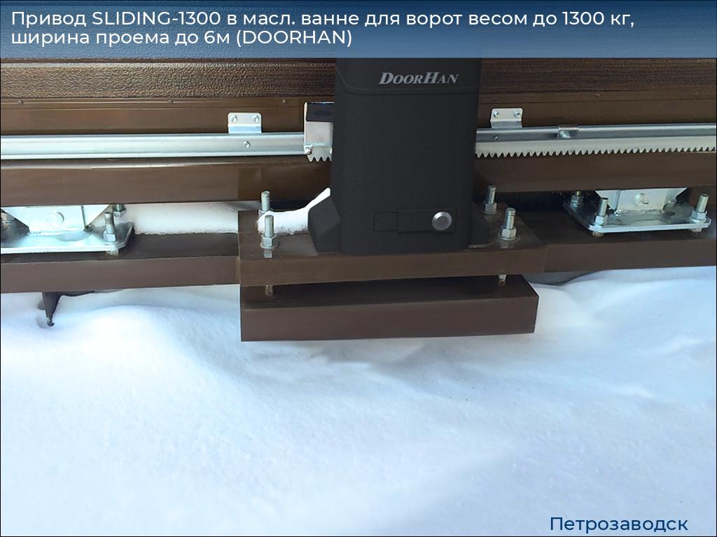 Привод SLIDING-1300 в масл. ванне для ворот весом до 1300 кг, ширина проема до 6м (DOORHAN), petrozavodsk.doorhan.ru