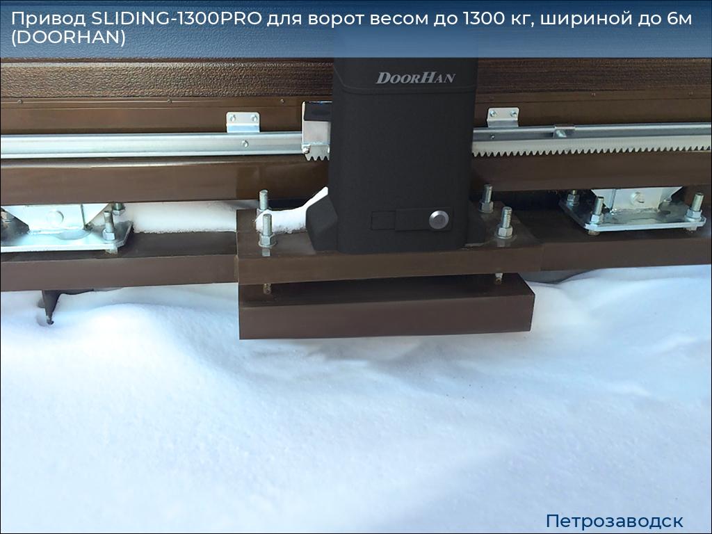 Привод SLIDING-1300PRO для ворот весом до 1300 кг, шириной до 6м (DOORHAN), petrozavodsk.doorhan.ru