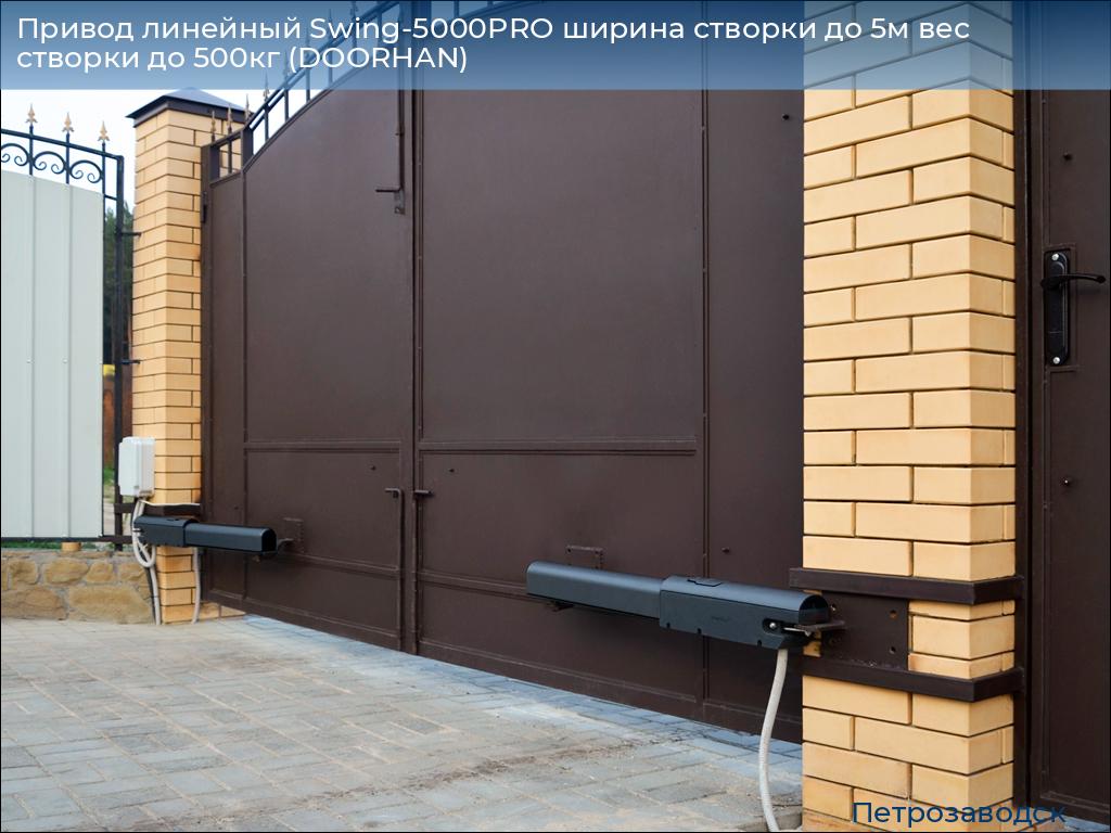 Привод линейный Swing-5000PRO ширина cтворки до 5м вес створки до 500кг (DOORHAN), petrozavodsk.doorhan.ru