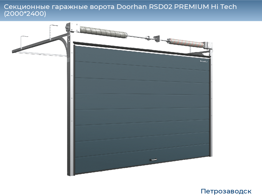Секционные гаражные ворота Doorhan RSD02 PREMIUM Hi Tech (2000*2400), petrozavodsk.doorhan.ru