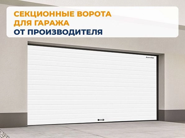 Cекционные ворота 3000х2500 мм белые DoorHan RSD02, petrozavodsk.doorhan.ru